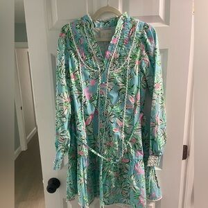 Lilly Pulitzer Blue and Pink Floral dress